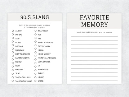 Spielepaket zum 60. Geburtstag, Quiz aus dem Jahr 1963, bearbeitbare Partyaktivitäten (Canva-Vorlage)