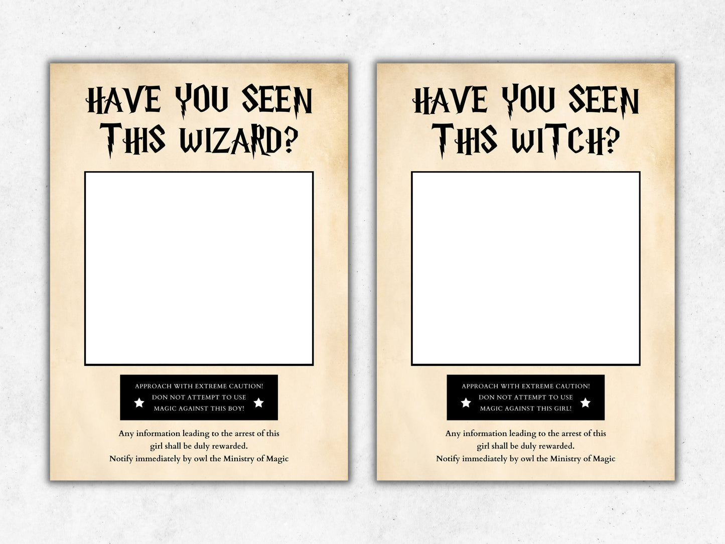 Affiche d'anniversaire personnalisée « Magicien recherché », décoration de fête magique (téléchargement instantané)