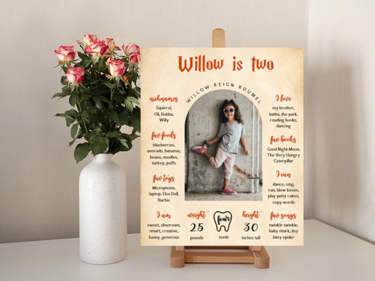 Panneau d'anniversaire sur le thème des sorciers, affiche photo (téléchargement numérique)