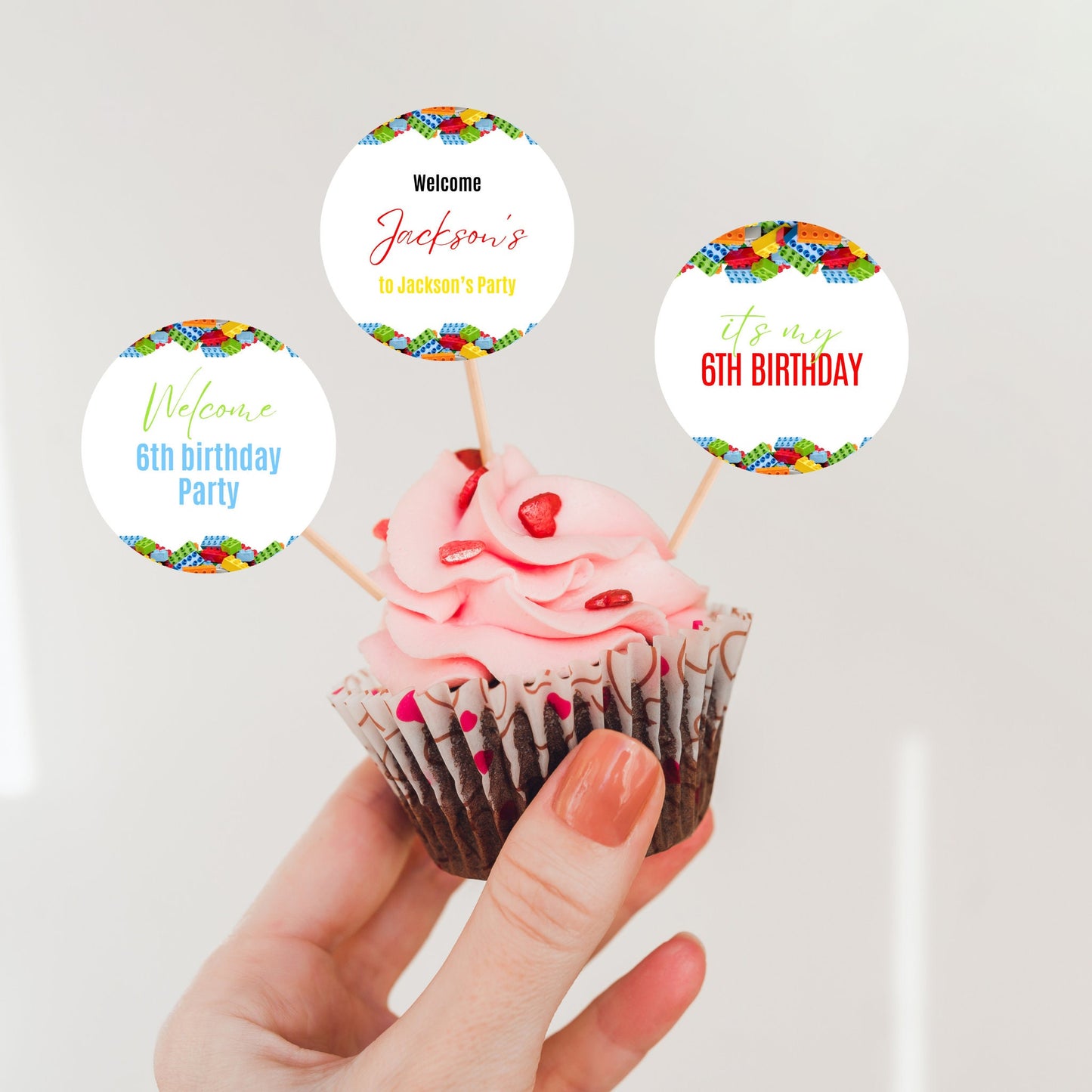 Building Blocks Birthday Party Bundle, Editable Template (Digital Download)