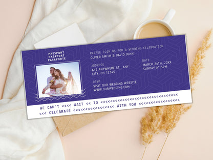 Bearbeitbare Bordkarte (Canva-Vorlage), Überraschungsreiseticket (Digitaler Download)