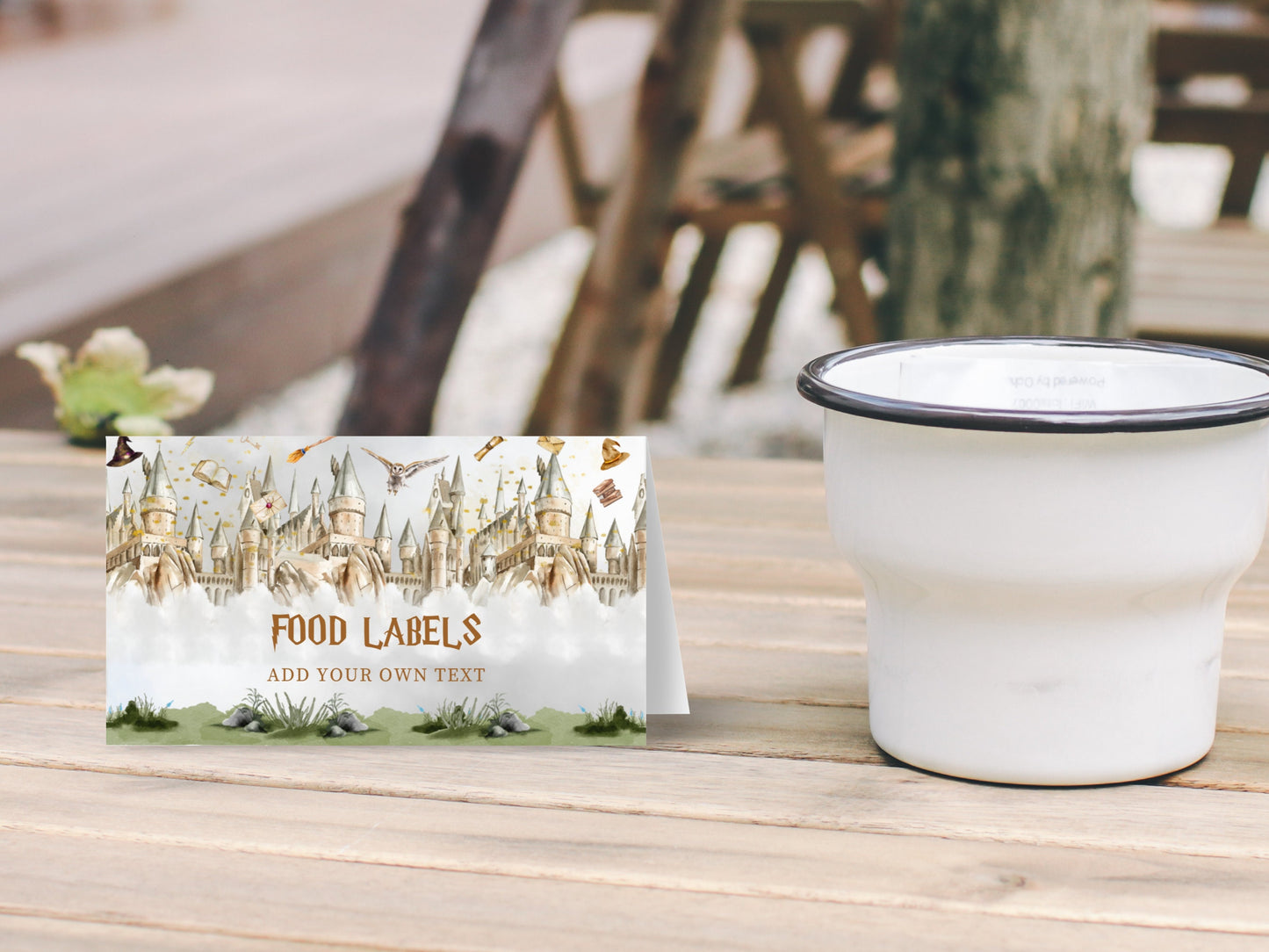 Wizard Birthday Party Food Labels, Magic School Theme (Instant Download)