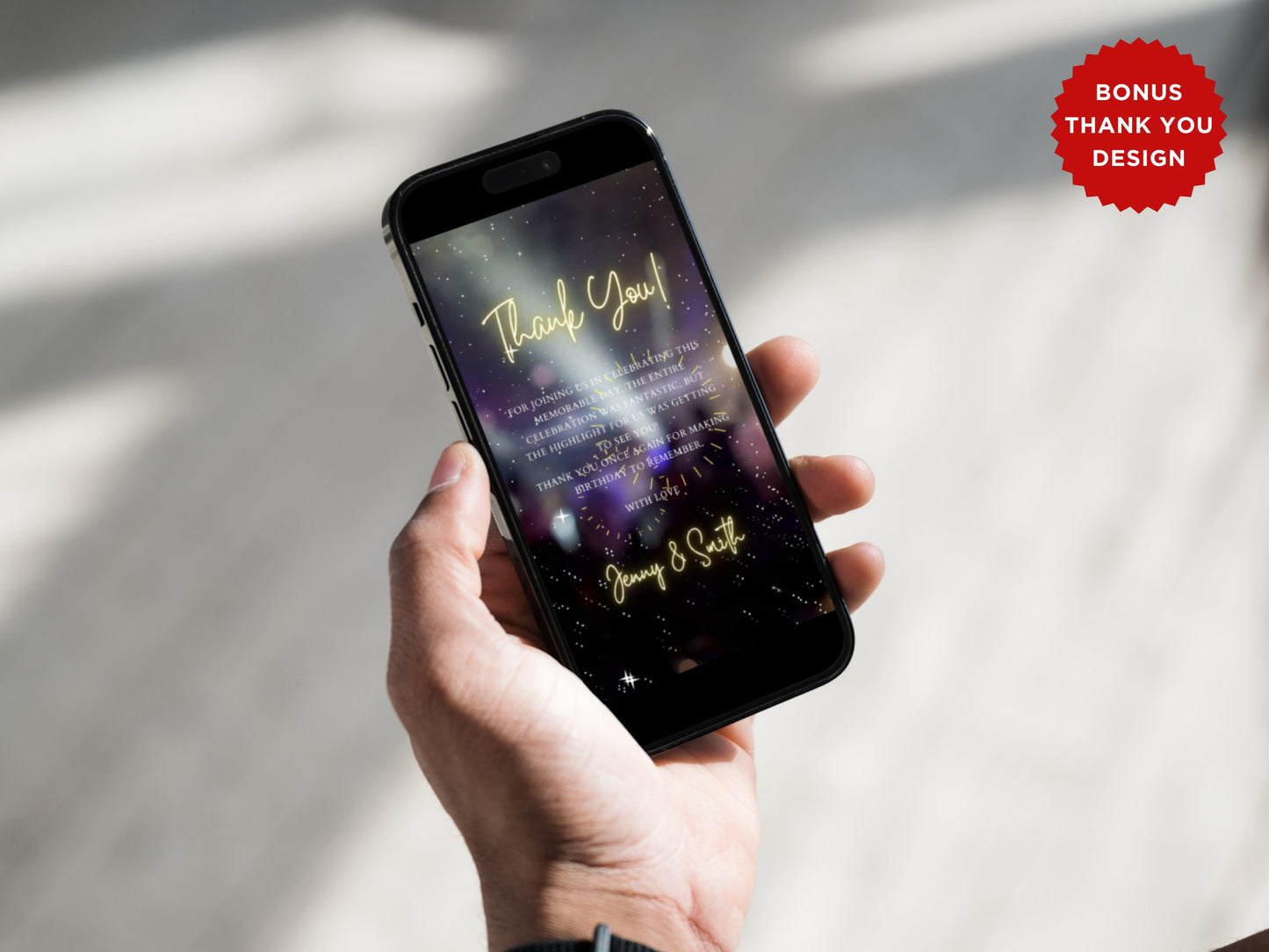 Animated Birthday Dinner Invitation Template, Editable Video Invite (Instant Download)