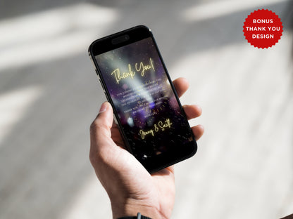 Animated Birthday Dinner Invitation Template, Editable Video Invite (Instant Download)