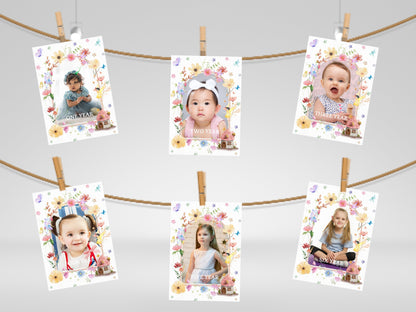 Editable Fairy First Birthday Party Bundle, Boho Wildflower Decor (Digital Download)