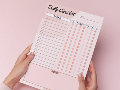 Editable Daily Checklist Template: Colorful Weekly Planner (Digital Download)