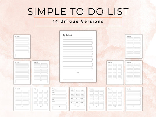 Printable Daily To Do List Template: Blank Fillable Checklist (PDF Download)