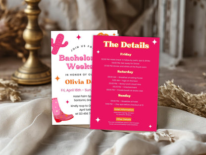 Editable Last Toast On The Coast Bachelorette Invitation (PDF)