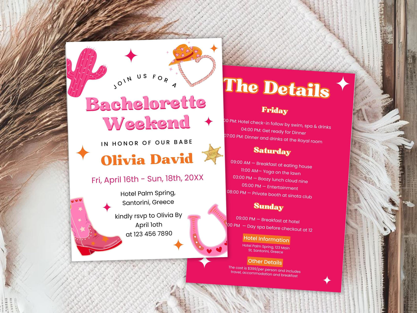 Editable Last Toast On The Coast Bachelorette Invitation (PDF)