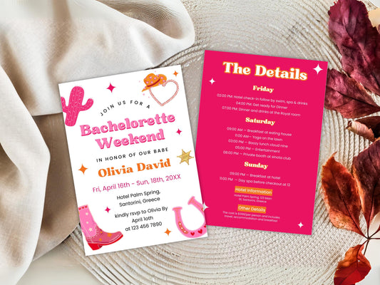 Editable Last Toast On The Coast Bachelorette Invitation (PDF)