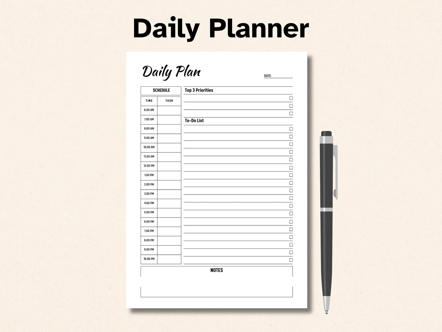 Agenda de télétravail : journalier, hebdomadaire, mensuel (téléchargement numérique)