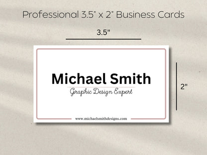 Minimalist Business Card Template with QR Code (Canva Editable)