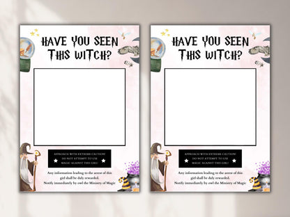 Personalized Wizard Wanted Poster, Birthday Party Decoration (Instant Download)