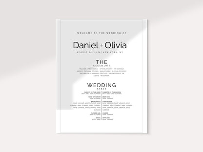 Minimalist Eucalyptus Wedding Welcome Sign Template (Instant Download)