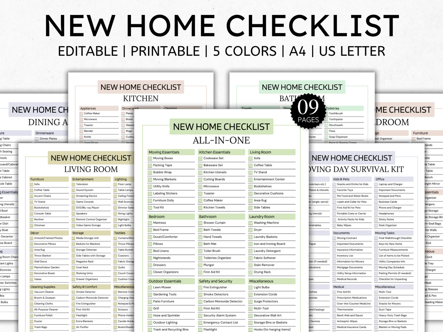New Home Essentials Checklist: Moving & First Apartment (PDF)