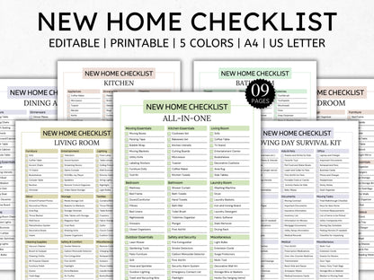 New Home Essentials Checklist: Moving & First Apartment (PDF)