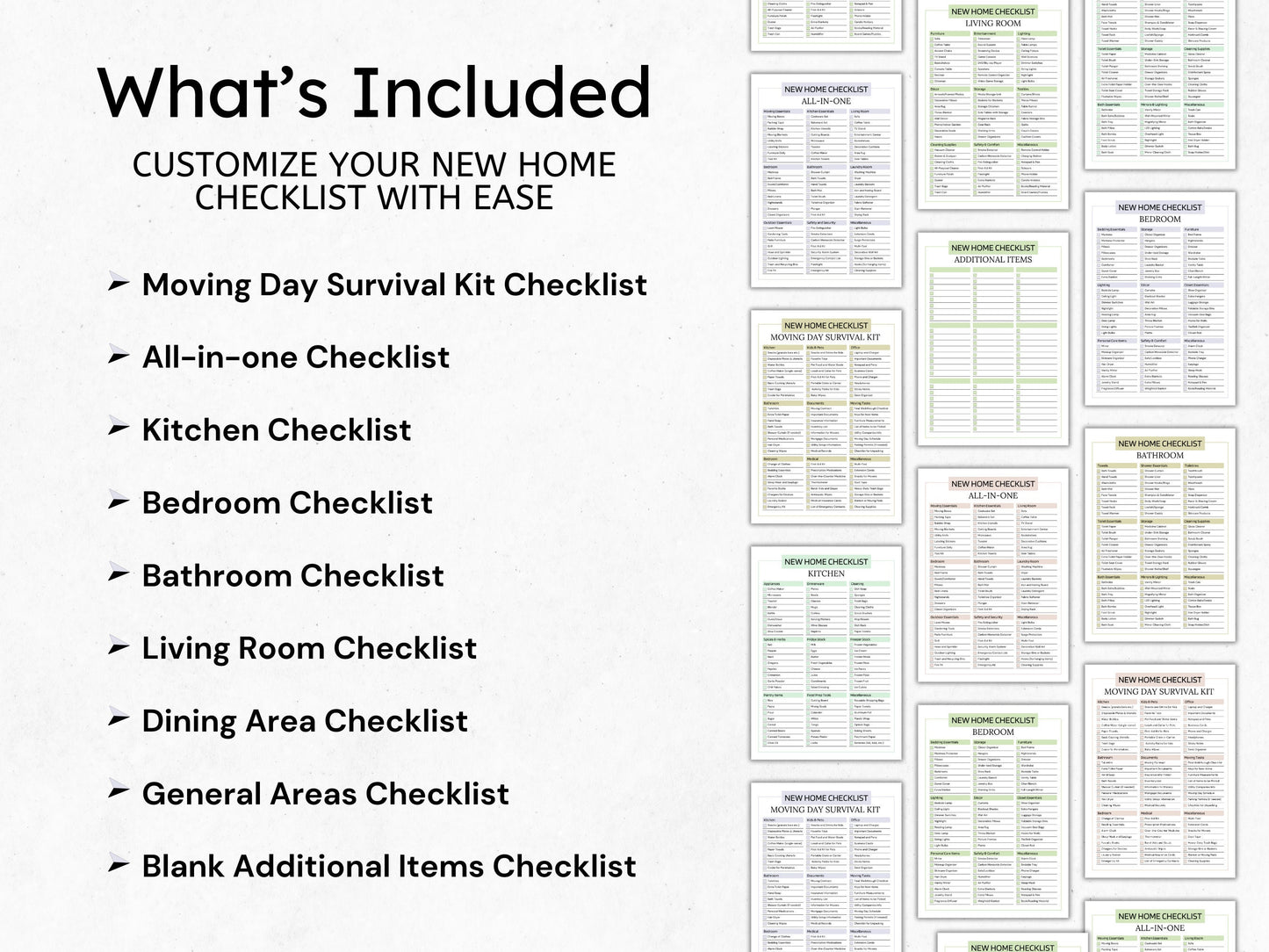 New Home Essentials Checklist: Moving & First Apartment (PDF)