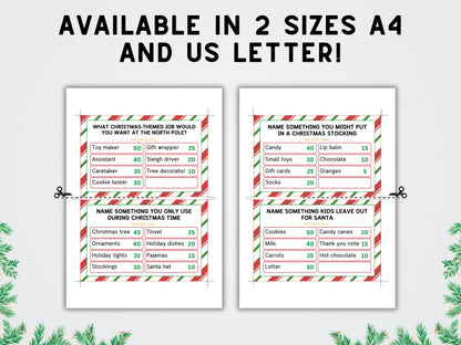 Christmas Feud Game Template: Party Game (Printable 2024 Version)