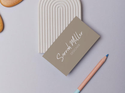 Modern Designer Business Card Template: Editable Design (Digital Download)