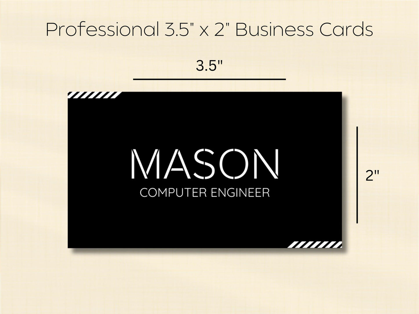 Modern Business Card Template: Editable Canva Design (Digital Download)