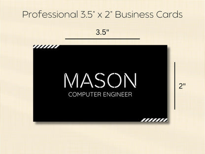 Modern Business Card Template: Editable Canva Design (Digital Download)