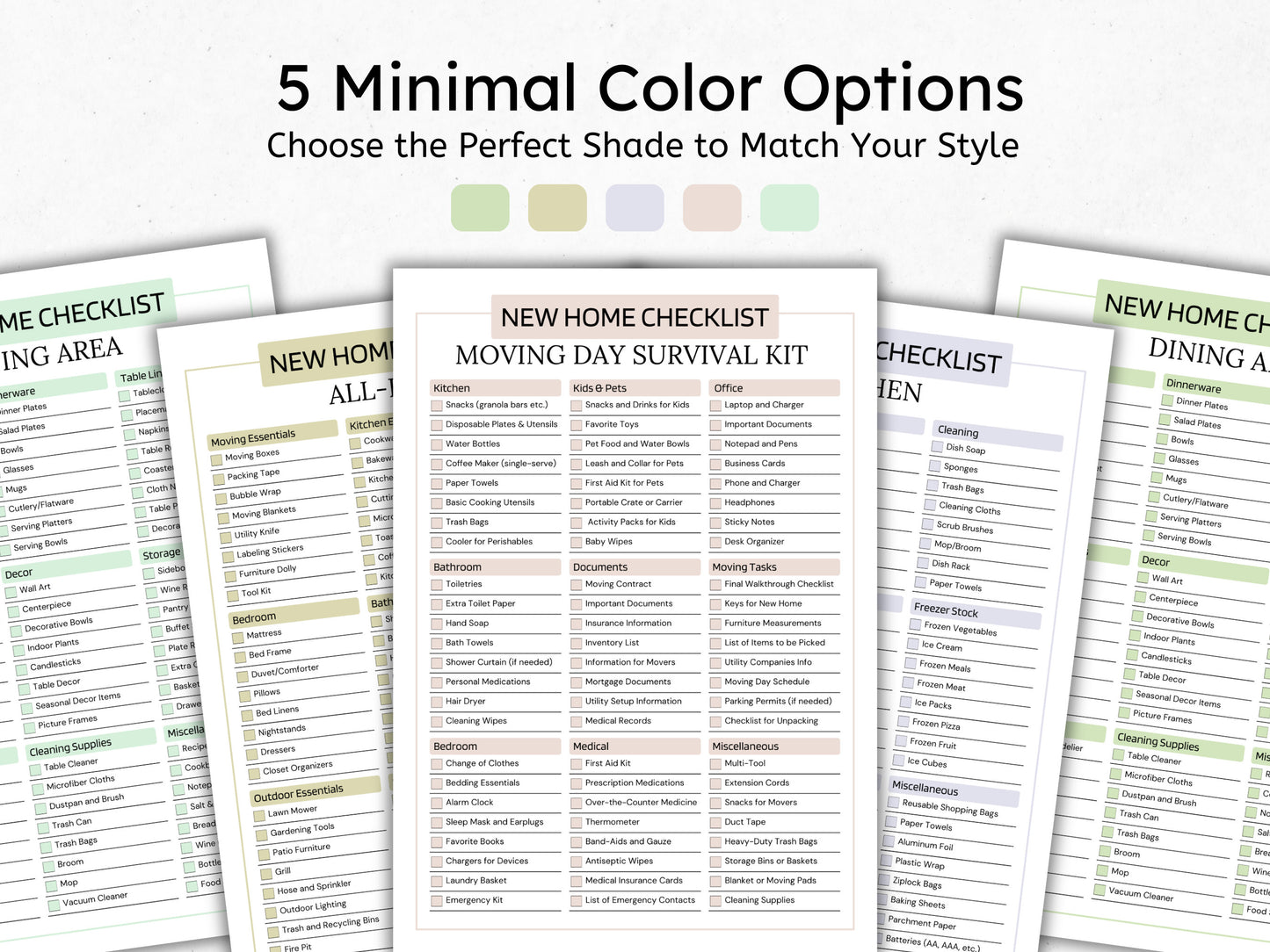 New Home Essentials Checklist: Moving & First Apartment (PDF)