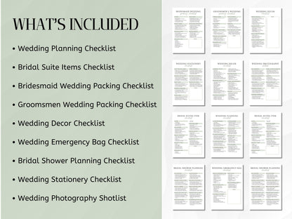 Ultimate Wedding Checklist Template: Bridal Planner (PDF)