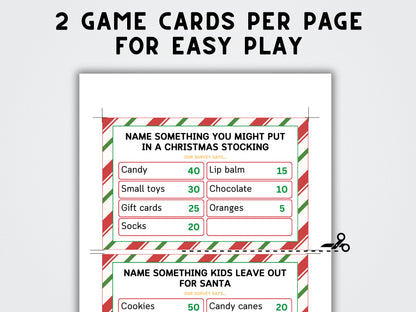 Christmas Feud Game Template: Party Game (Printable 2024 Version)