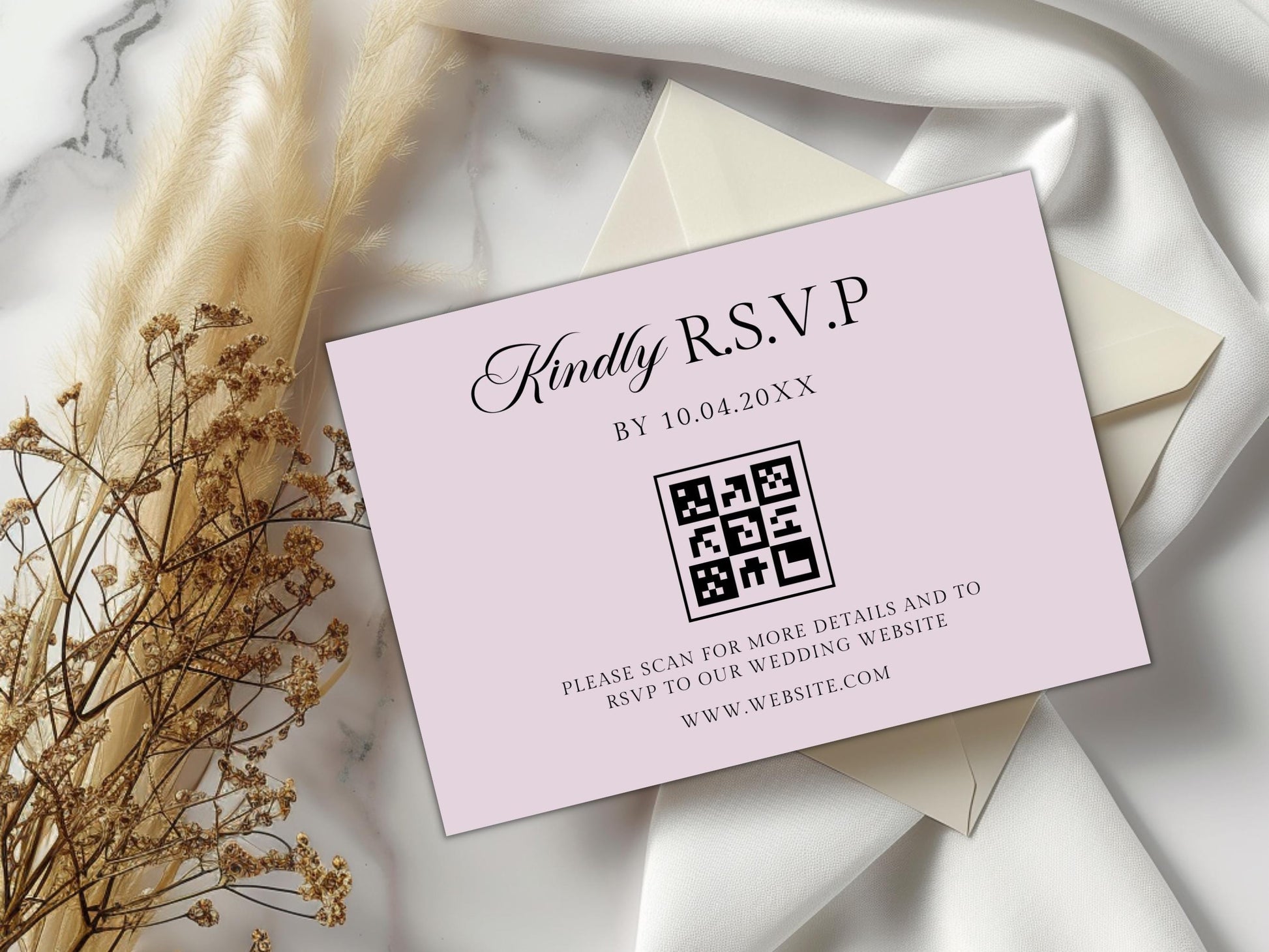 DIY Download Minimalist wedding invitation templates modern editable Canva suite