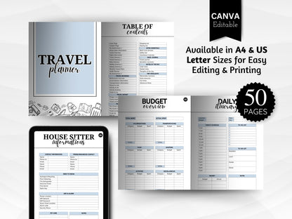 DIY Download Travel Itinerary Template