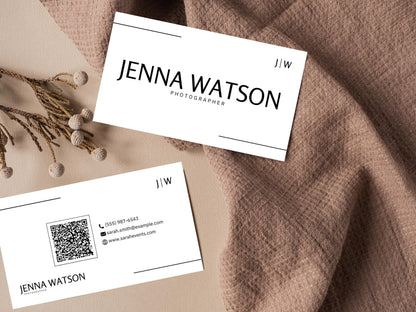 Editable Modern Business Card Template (Digital Download)