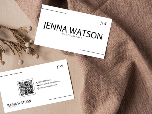 Editable Modern Business Card Template (Digital Download)