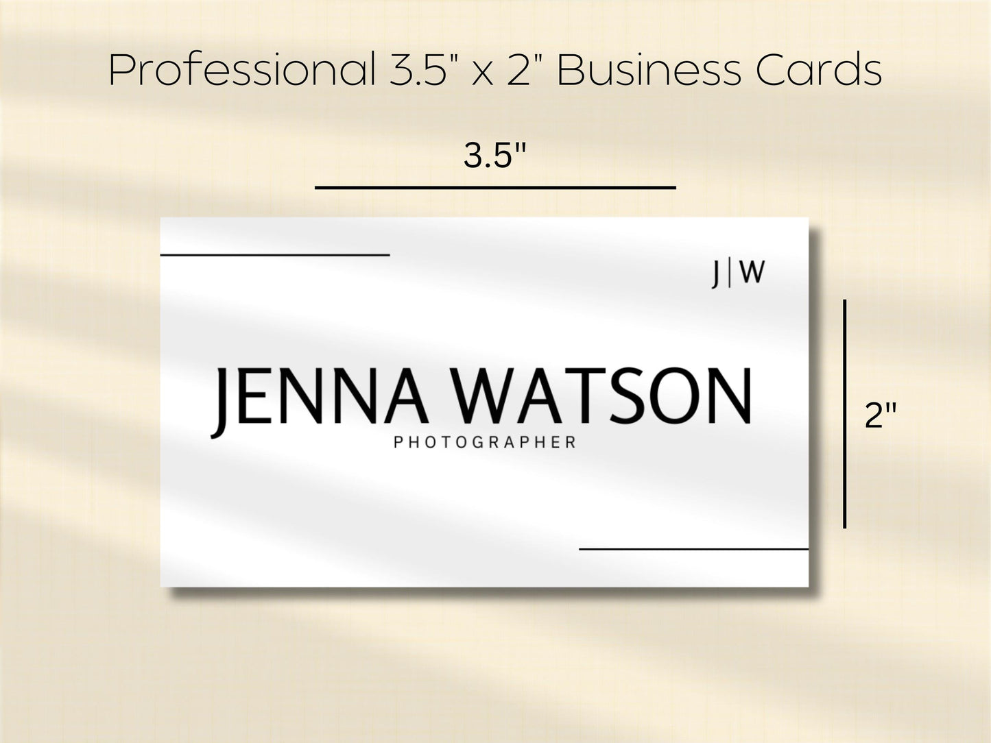 Editable Modern Business Card Template (Digital Download)