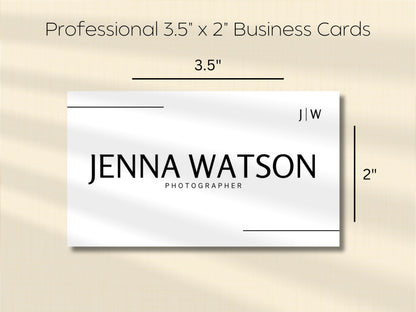 Editable Modern Business Card Template (Digital Download)