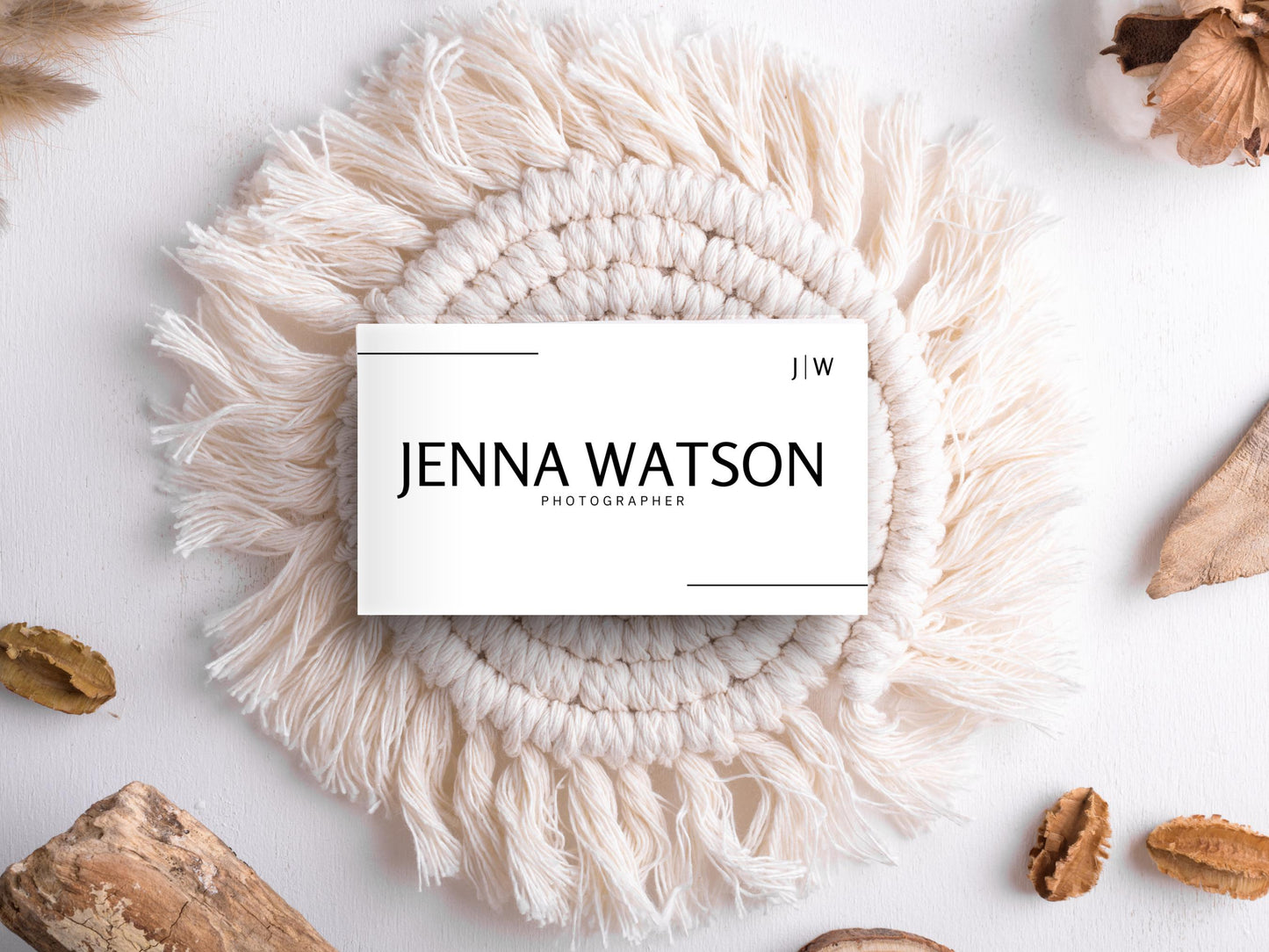 Editable Modern Business Card Template (Digital Download)