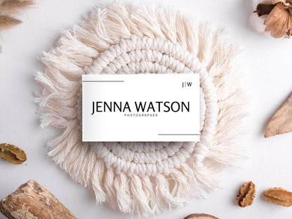 Editable Modern Business Card Template (Digital Download)