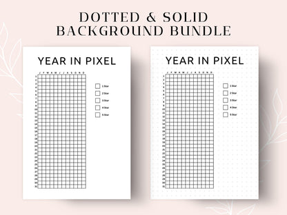 Premade Yearly Tracker Bundle, Bullet Journal Inserts A4 A5 (Digital Download)