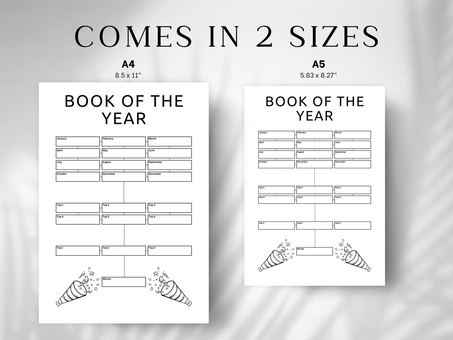 Digital Reading Journal Bundle: Library Tracker & Planner (Digital Download)