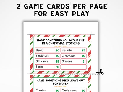 Christmas Feud Game: Family Holiday Party (Printable)