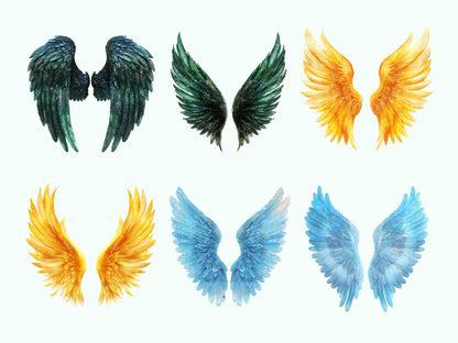 Engelsflügel-Clipart-Paket, Engelsflügel-Clipart, Engelsflügel-PNG-Paket, Gedenk-Engelsflügel-Clipart, Engelsflügel-PNG, Digitaler Download