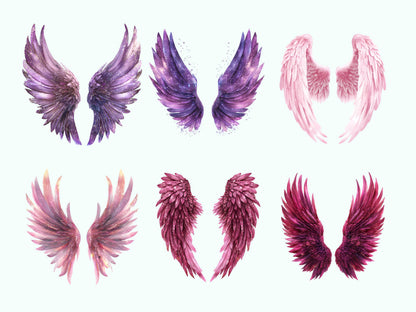 Engelsflügel-Clipart-Paket, Engelsflügel-Clipart, Engelsflügel-PNG-Paket, Gedenk-Engelsflügel-Clipart, Engelsflügel-PNG, Digitaler Download