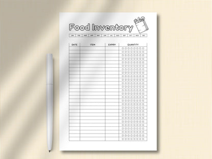 Weekly Meal Planner Template: A4 A5 Menu, Grocery List (Digital Download)