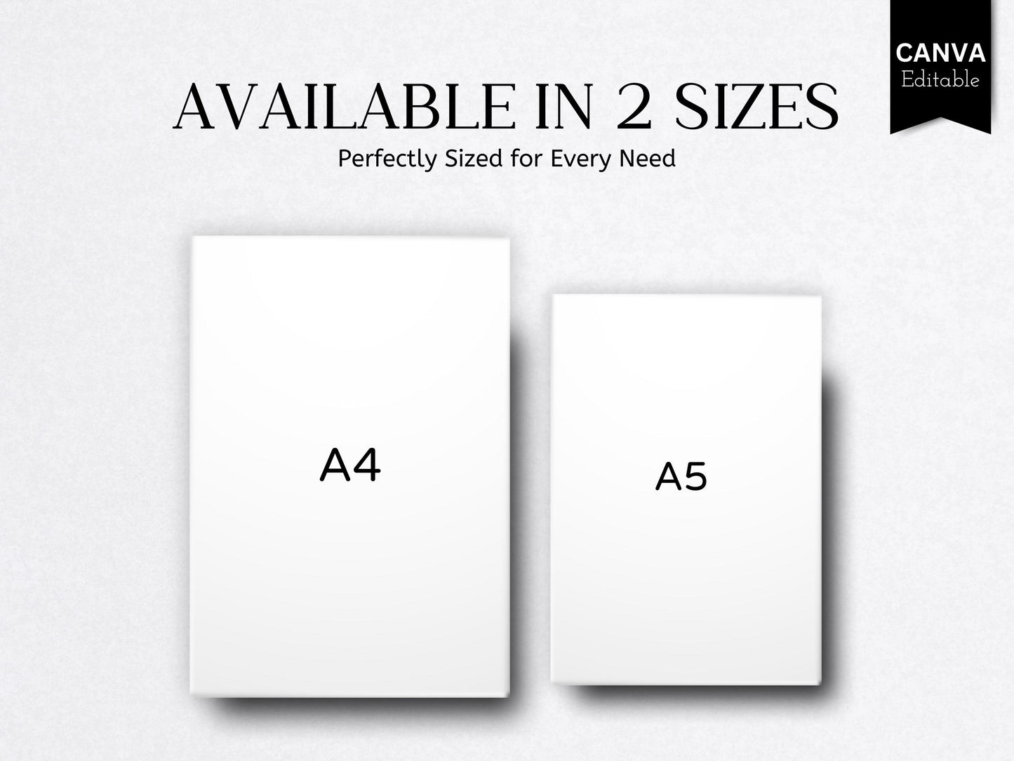 Editable Weekly Meal Planner Template: A4/A5 Printable (Digital Download)