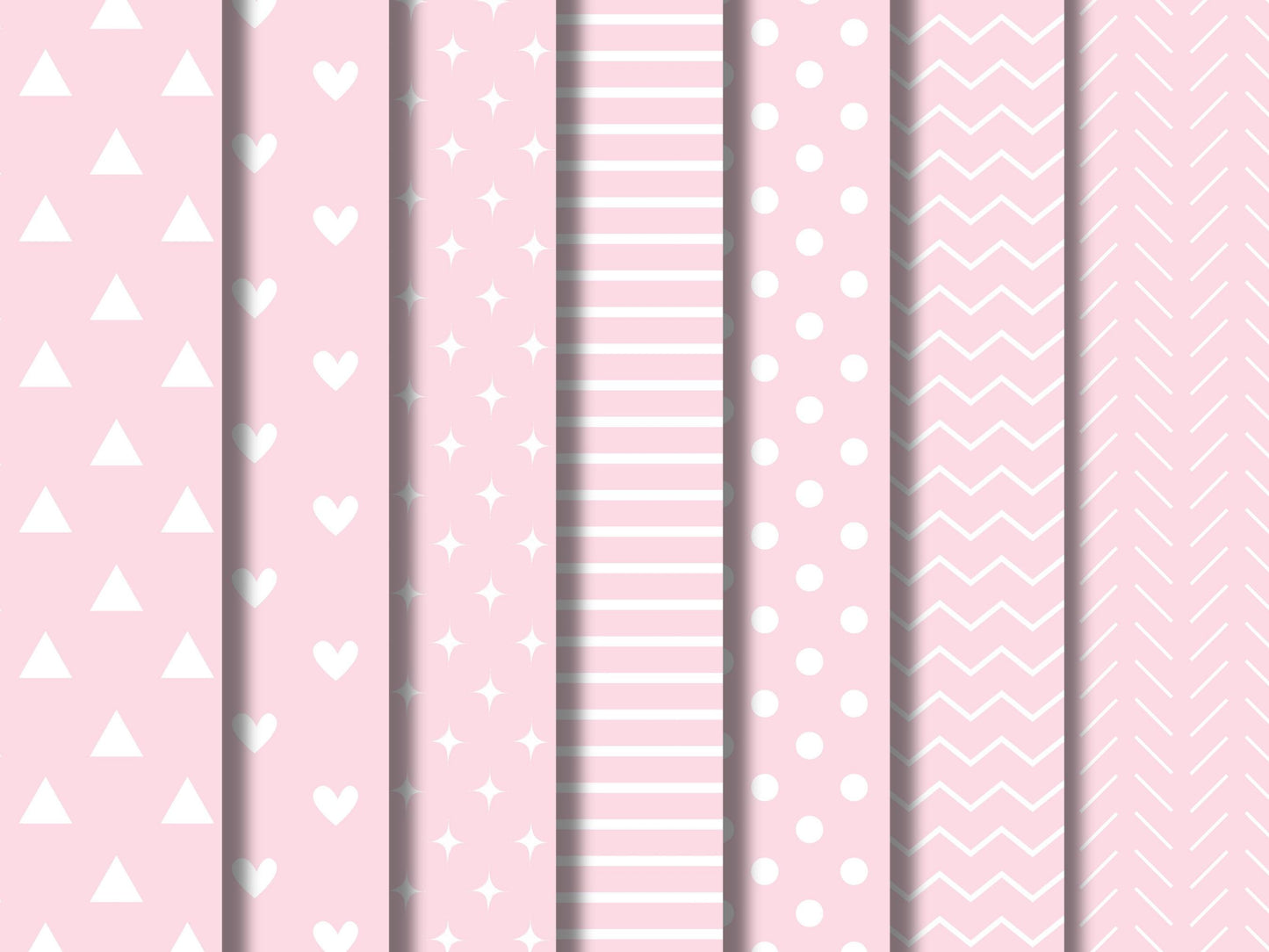 Pastel Paper Clipart Bundle, Essential Pastel Digital Paper Clipart, Patterns Scrapbooking Clipart, Solid Digital Paper, Digital Download