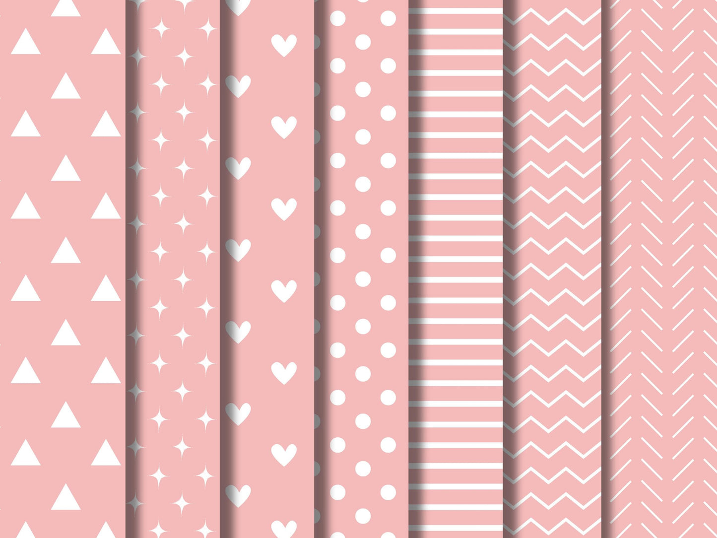 Pastel Paper Clipart Bundle, Essential Pastel Digital Paper Clipart, Patterns Scrapbooking Clipart, Solid Digital Paper, Digital Download