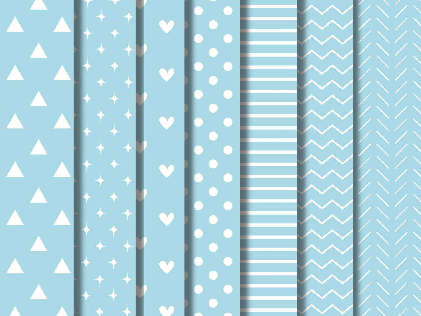 Pastel Paper Clipart Bundle, Essential Pastel Digital Paper Clipart, Patterns Scrapbooking Clipart, Solid Digital Paper, Digital Download