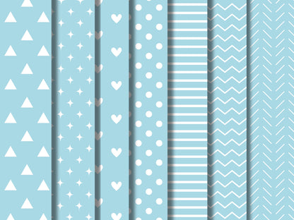 Pastel Paper Clipart Bundle, Essential Pastel Digital Paper Clipart, Patterns Scrapbooking Clipart, Solid Digital Paper, Digital Download