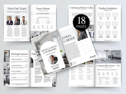 Customizable CMA Report Template: Real Estate Analysis (Digital Download)