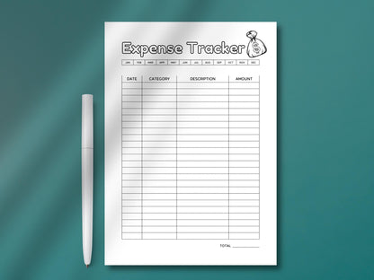 Monthly Finance Planner Bundle: Budget, Expense, Savings Trackers (Digital Download)