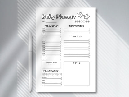 Daily Weekly Monthly Planner: Schedule Organizer (A4/A5) (Digital Download)
